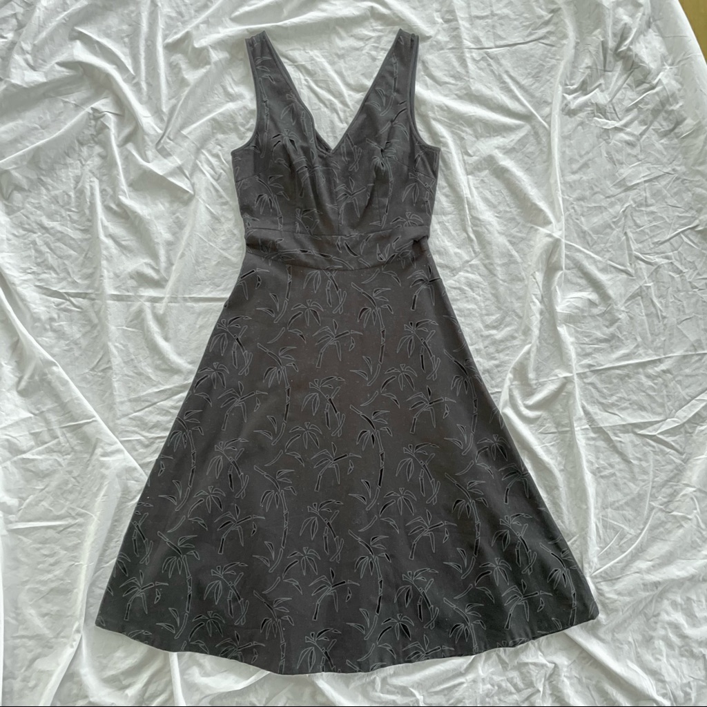 J Crew Black Sleeveless Cotton Eyelet Dress Size 0 Sundress Summer Casual Spring